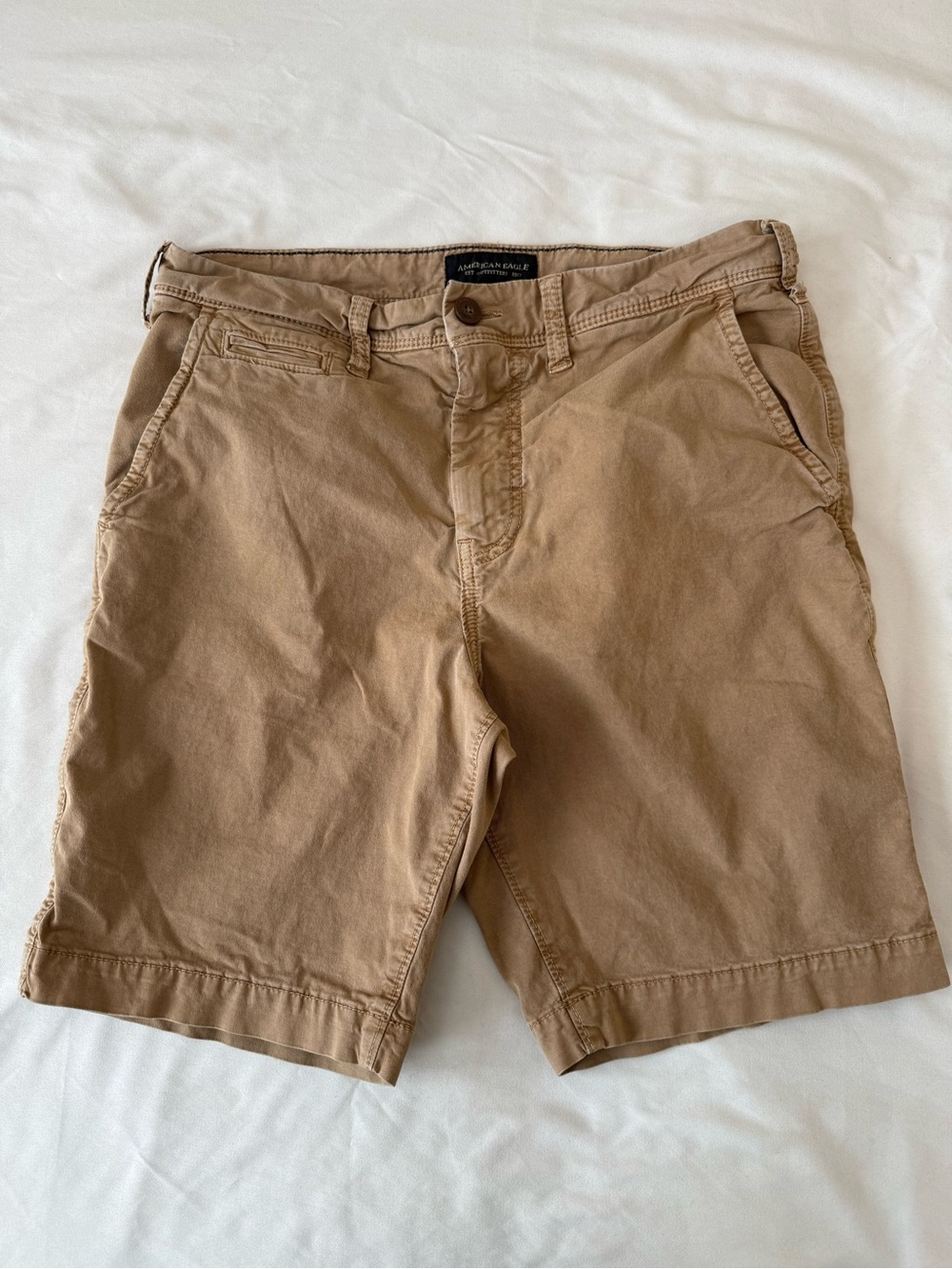 American Eagle Outfitters Bundle Men’s 30 Chino Shorts Tan & Light Khaki - Picture 3 of 15